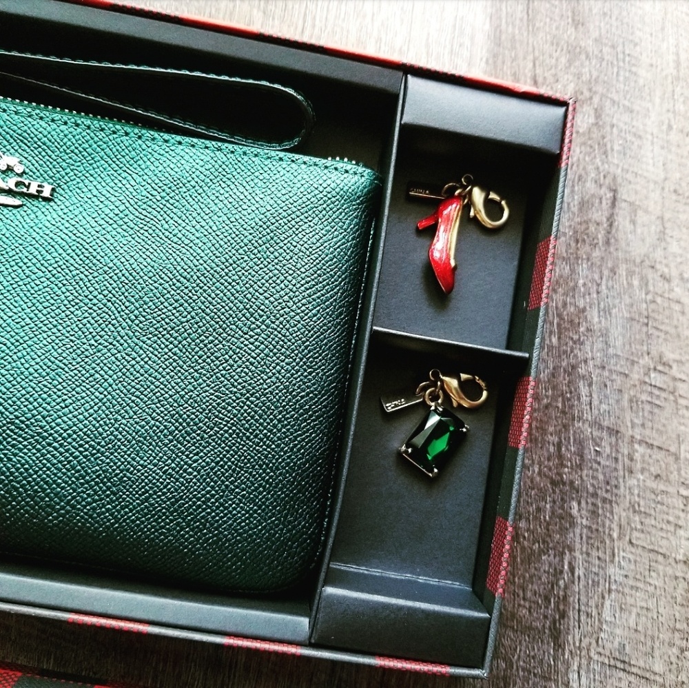 🍒NIB🍒 COACH DOROTHY METALLIC WRISTLET + CHARMS - Picture 6 of 8